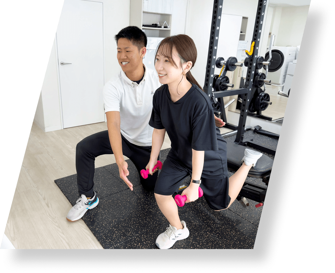 専門資格を持つトレーナーによる正しい指導