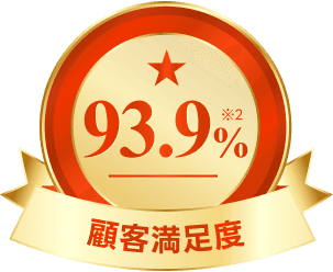 顧客満足度 93.9%(※2)