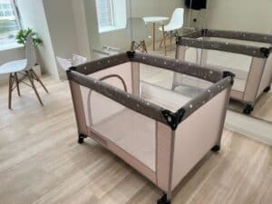 Point6 お子様連れの方も安心! 
ベビーサークル完備!