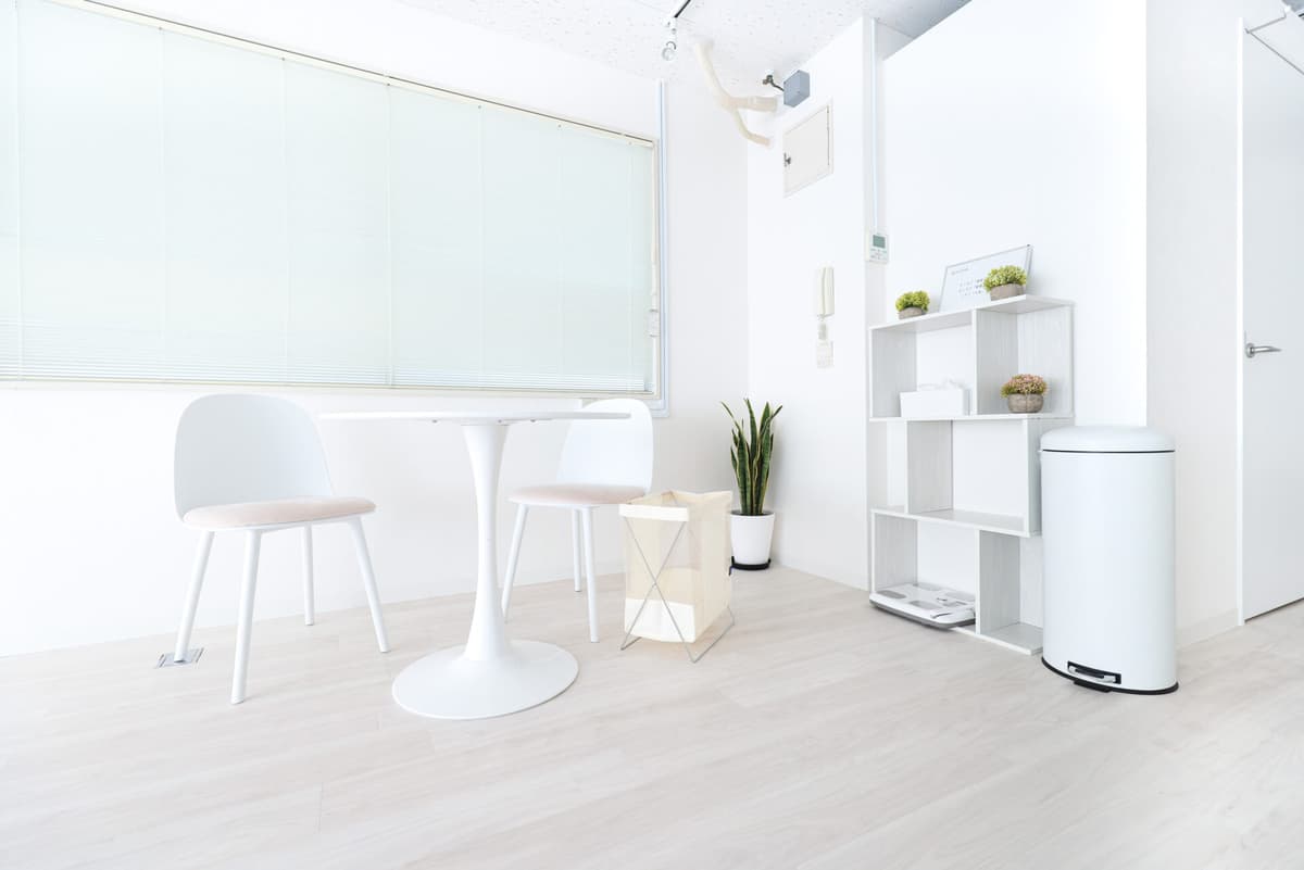 Point2 ジムっぽくない。保健室のように清潔で心が休まる空間。