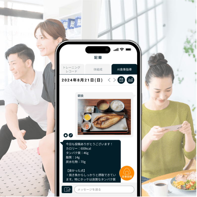 Point4 「綺麗なダイエット※」メソッドに基づくAIによる食事分析