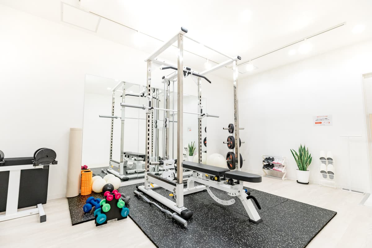 Point2 完全個室の空間で安心してトレーニングできる!