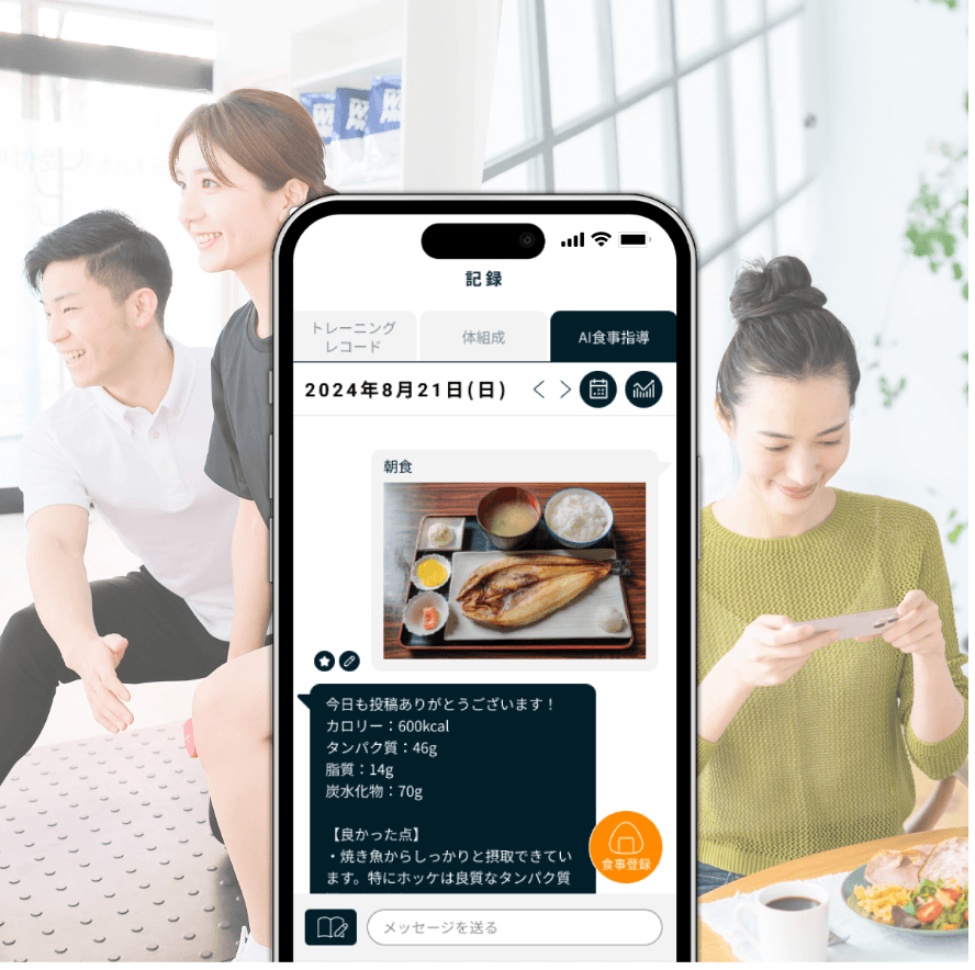 Point2 「綺麗なダイエット※」メソッドに基づくAIによる食事分析