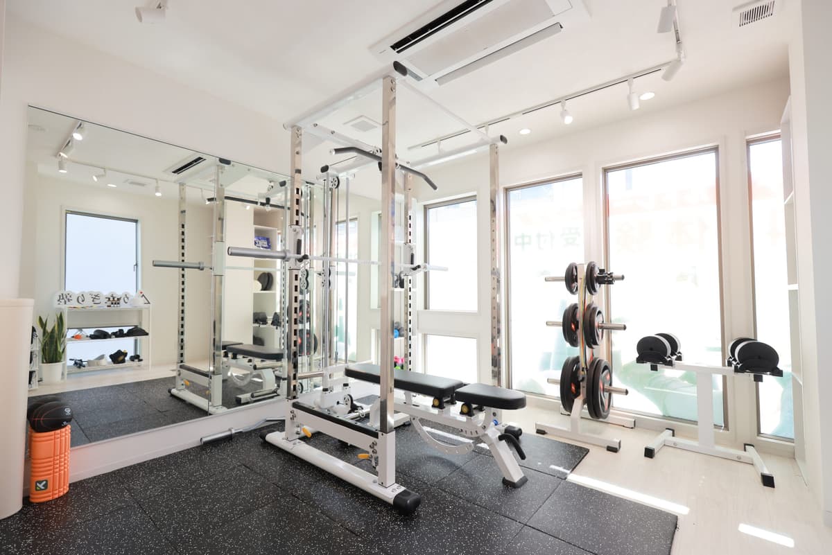 Point2 完全個室の空間で安心してトレーニングできる!