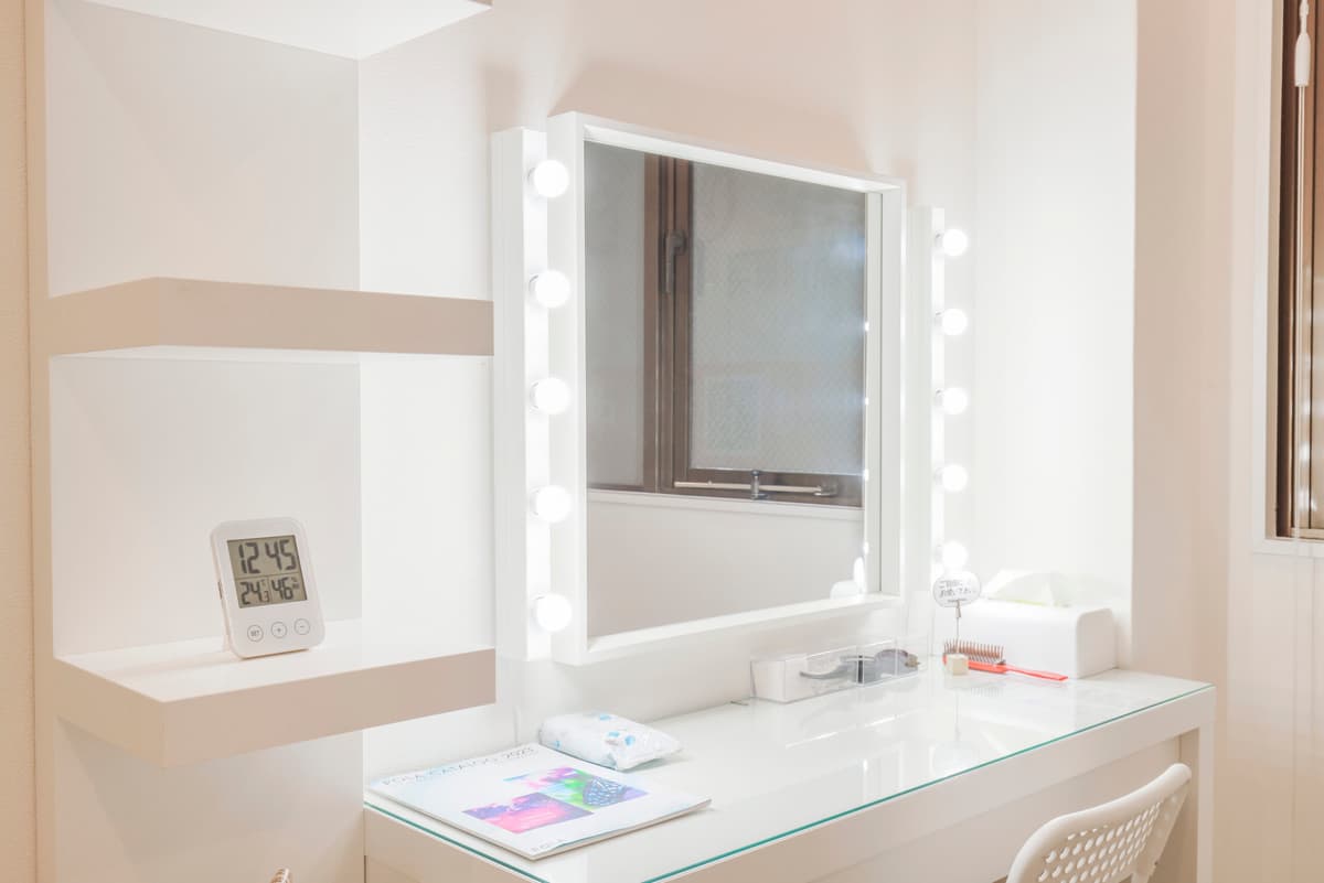 Point3 女性が通いやすい!化粧台にベビーマット完備!