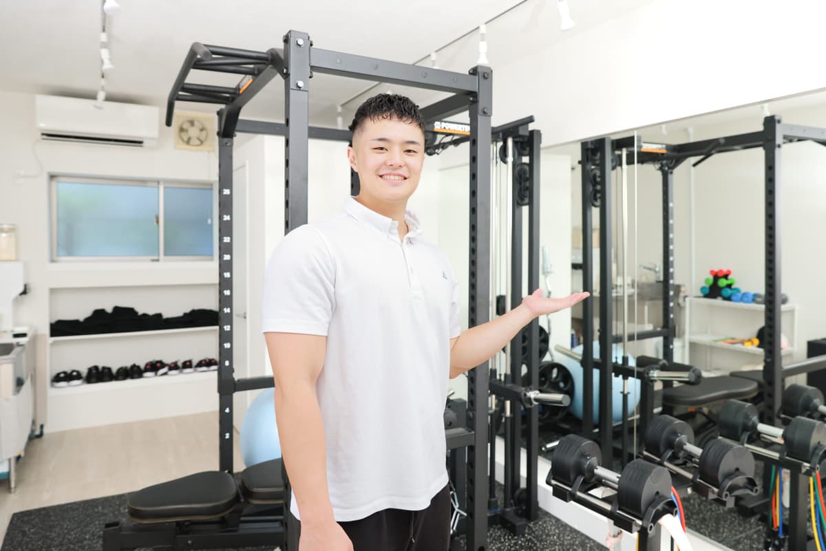 Point2 完全個室の空間で安心してトレーニングできる!