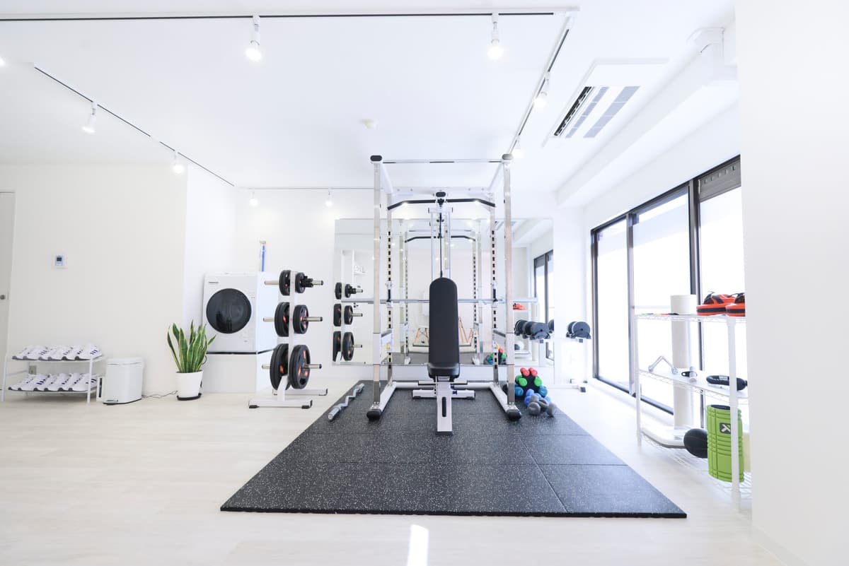 Point2 完全個室の空間で安心してトレーニングできる!