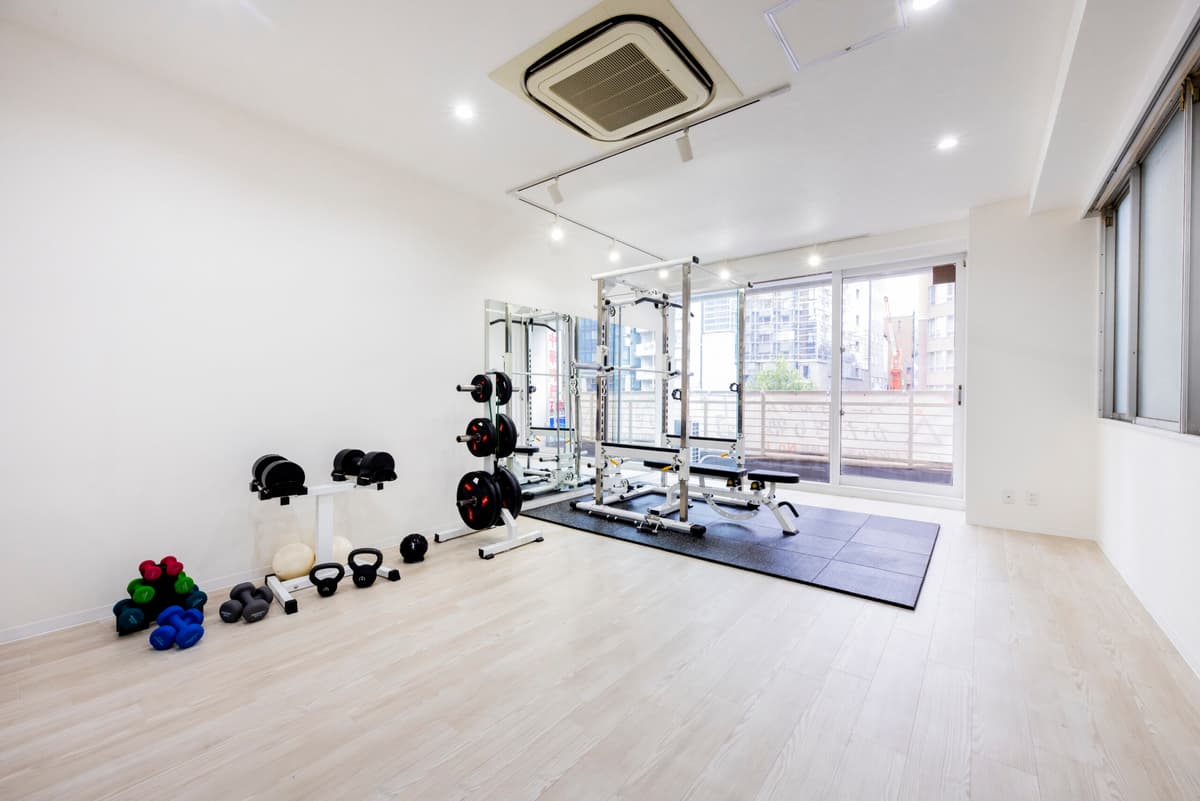 Point1 完全個室の空間で安心してトレーニングできる!