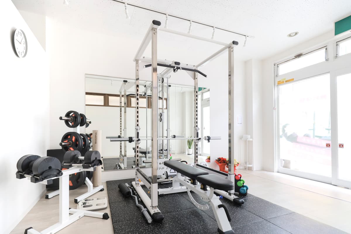 Point2 完全個室の空間で安心してトレーニングできる!