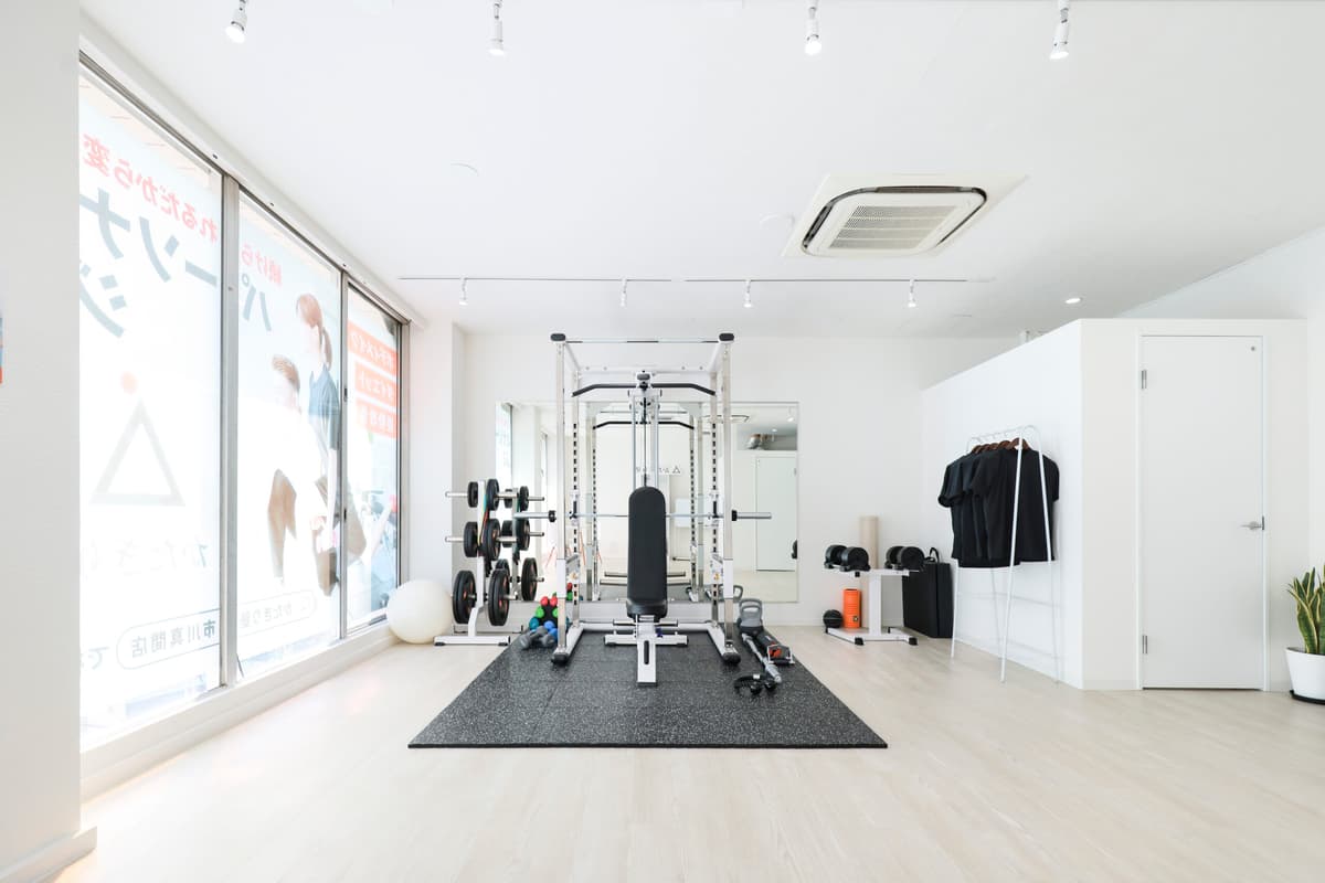 Point2 完全個室の空間で安心してトレーニングできる!