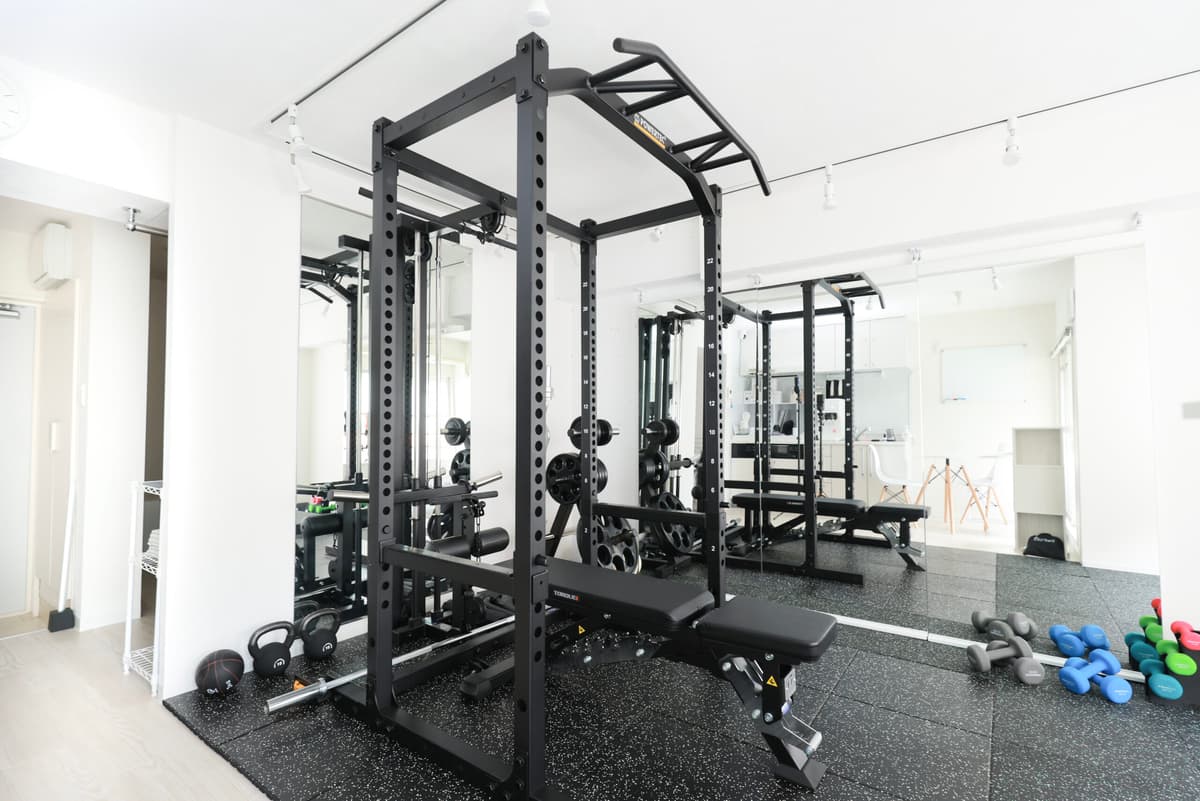 Point2 完全個室の空間で安心してトレーニングできる!