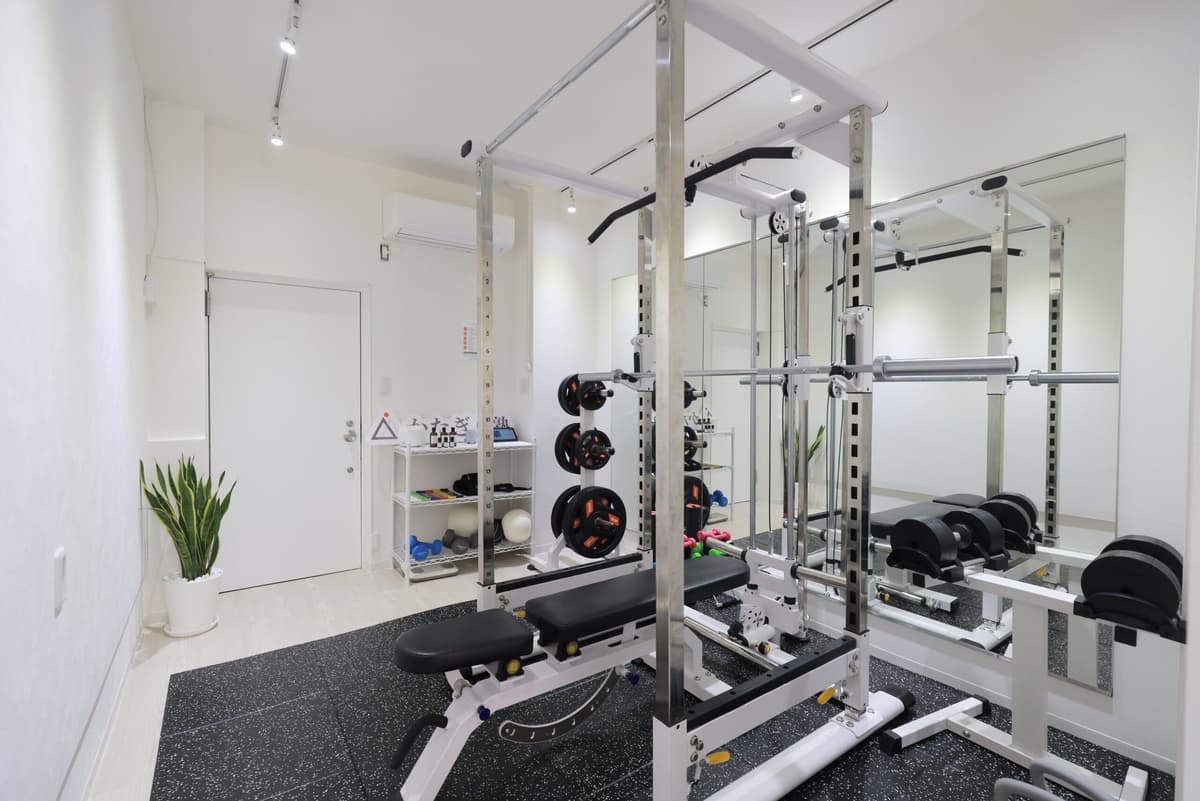 Point2 人目を気にしない安心空間でトレーニング!