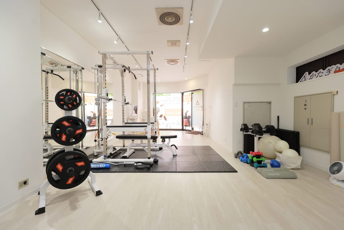 Point2 完全個室の空間で安心してトレーニングできる!