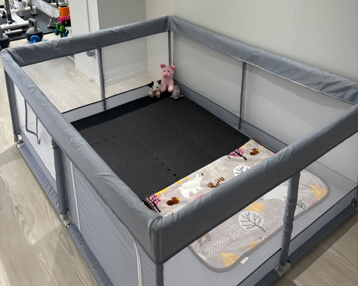 Point6 ベビーサークル完備♪お子様の声援でより頑張れる