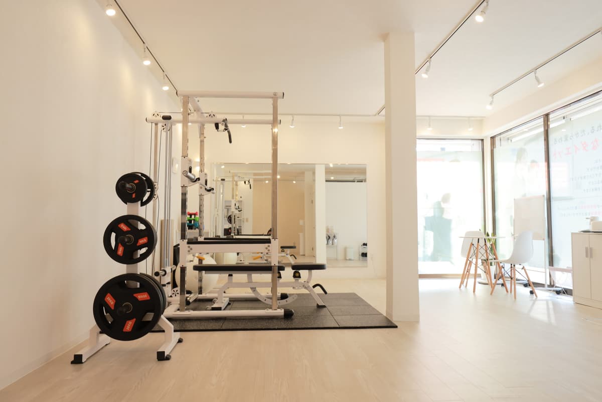 Point2 完全個室の空間で安心してトレーニングできる!