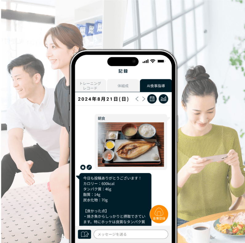 Point2 「綺麗なダイエット※」メソッドに基づくAIによる食事分析