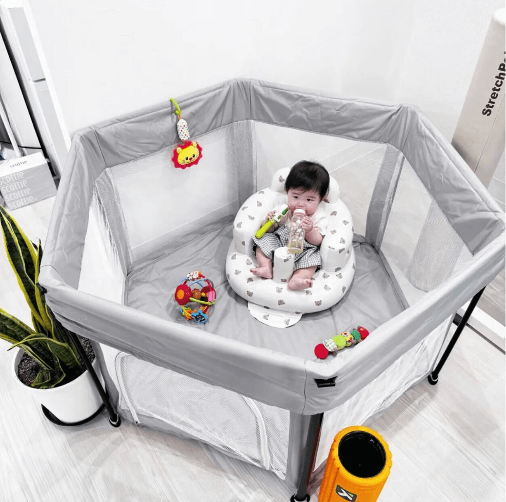 Point6 お子さま連れでも安心!ベビーサークルを完備!