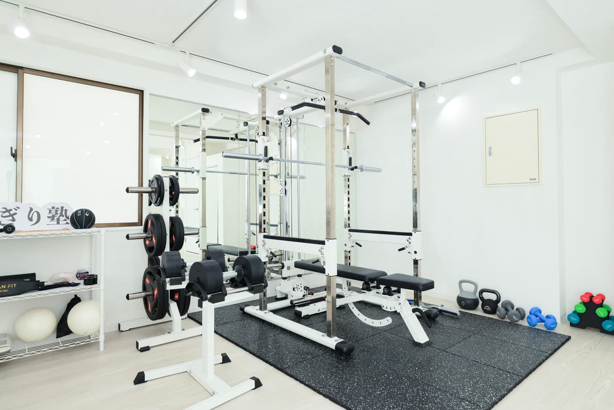 Point2 完全個室の空間で安心してトレーニングできる!