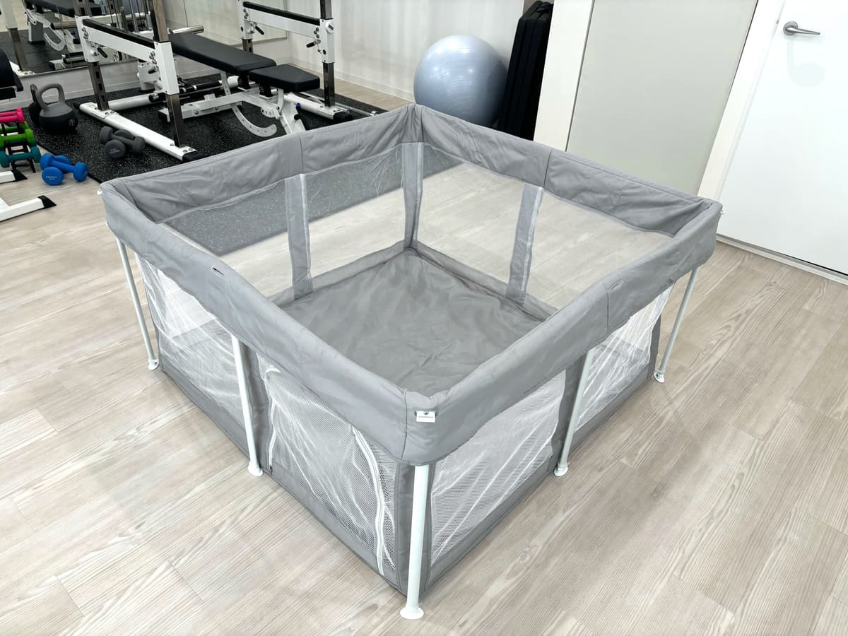 Point4 お子様連れでも通いやすい!ベビーサークル完備!