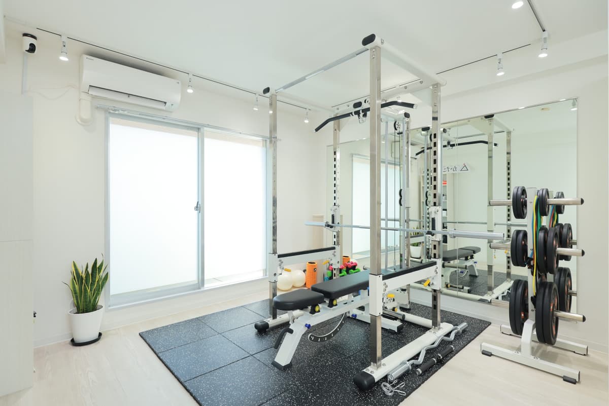 Point2 完全個室だからこそ、人目を気にせずに安心してトレーニングできる!