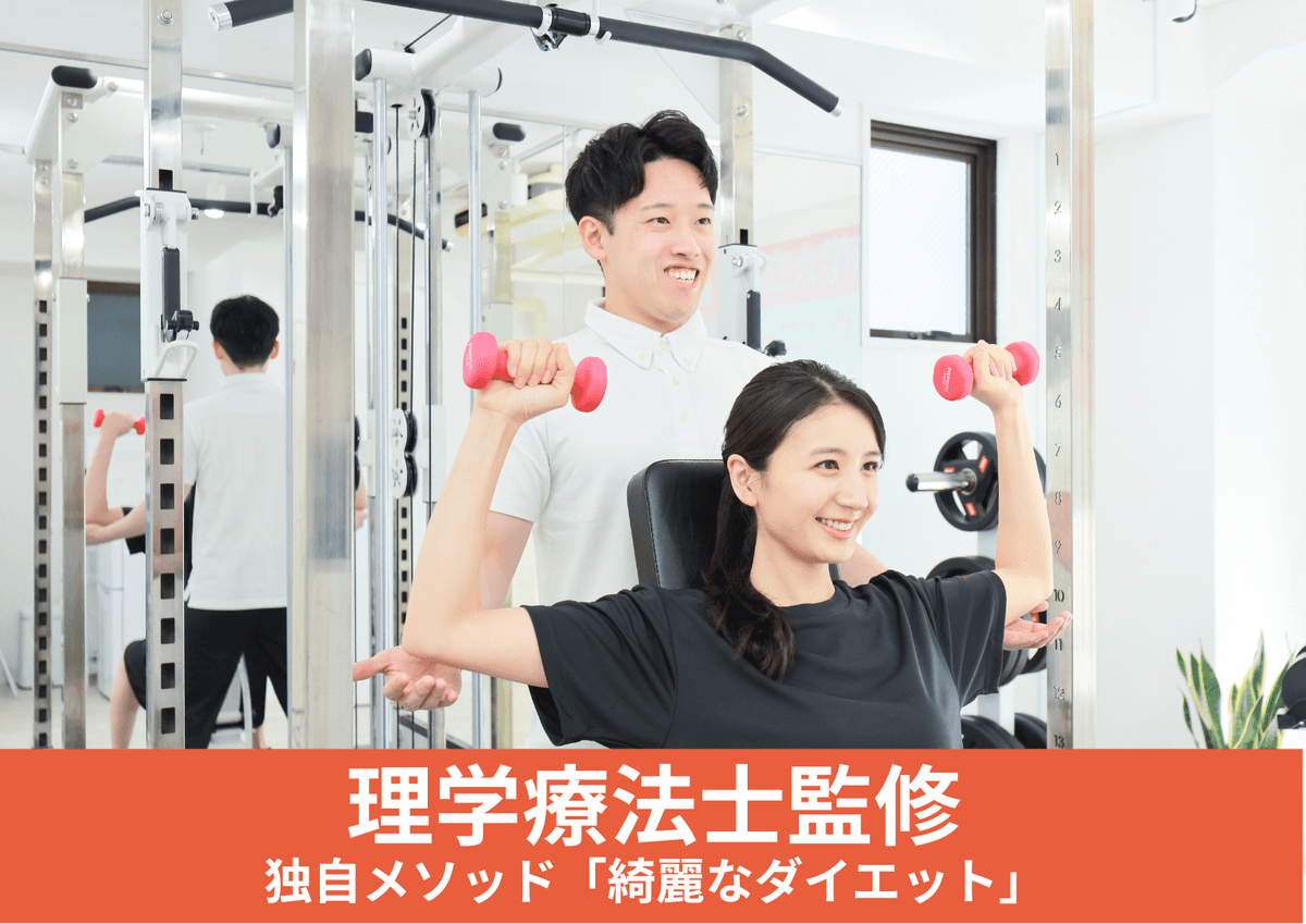 Point4 医師、理学療法士が監修
独自メソッド「綺麗なダイエット」