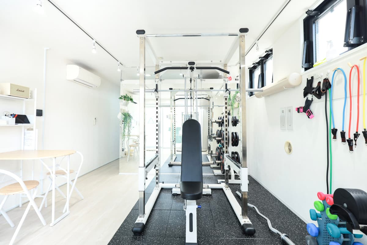 Point2 完全個室の空間で安心してトレーニングできる!