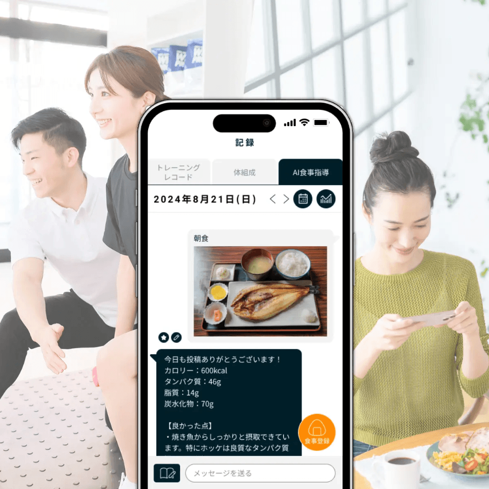 Point4 「綺麗なダイエット※」メソッドに基づくAIによる食事分析