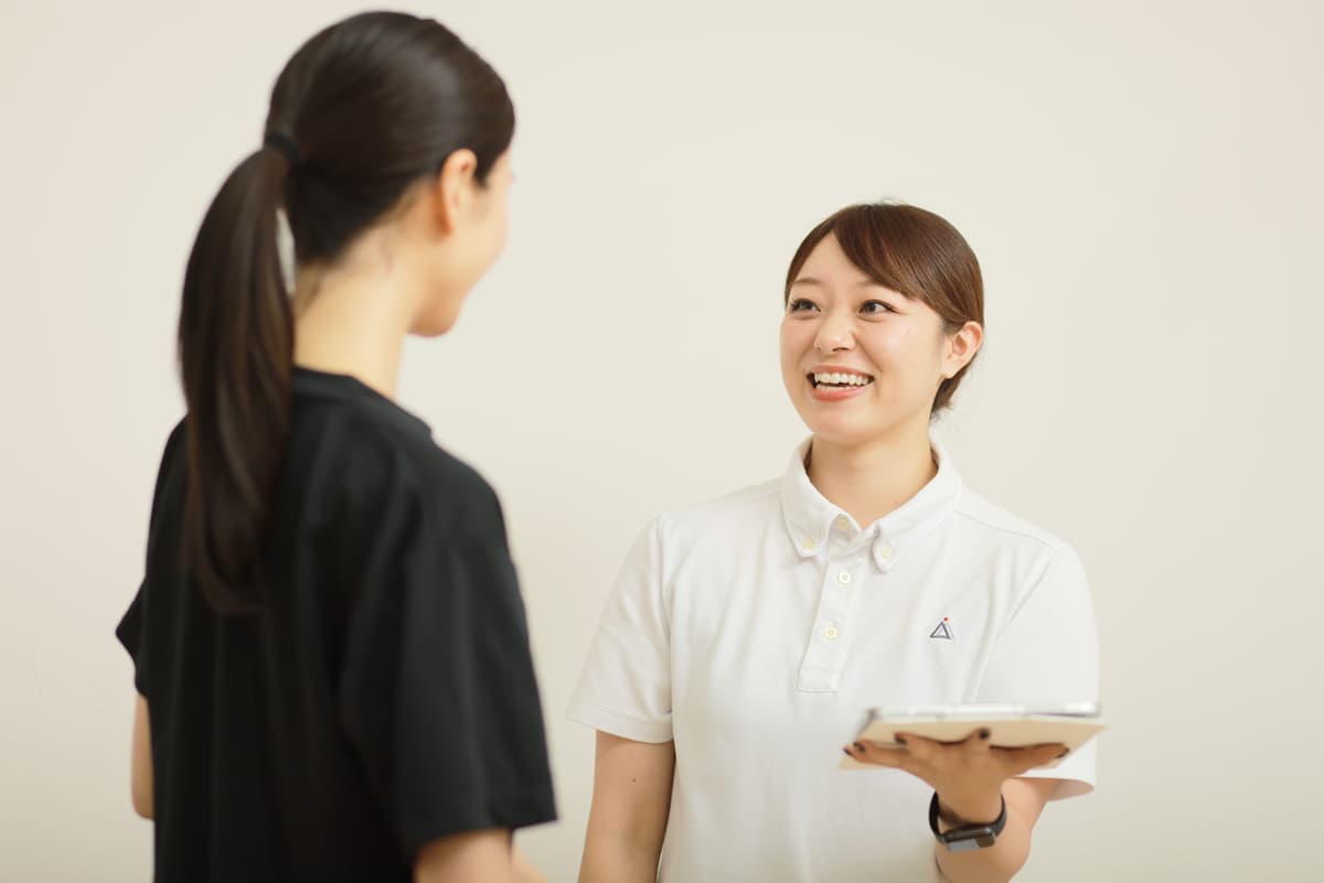 Point1 【完全個室空間】
専任の女性トレーナーが指導!